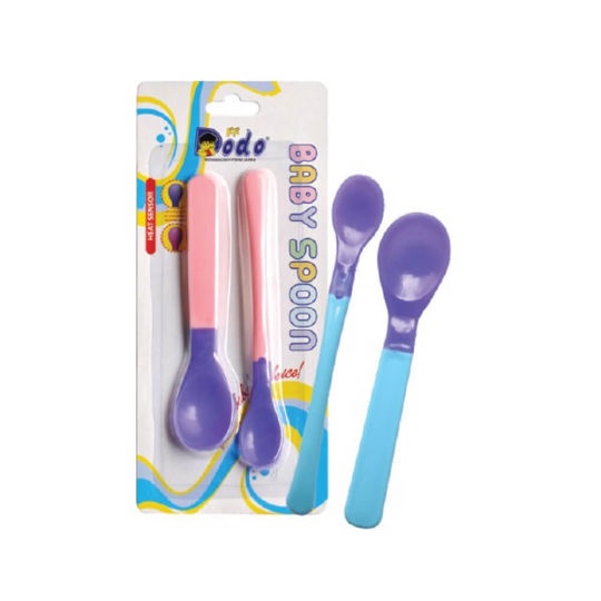 Dodo Baby Spoon With Heat Sensor - Sendok Makan Bayi Dengan Sensor Panas