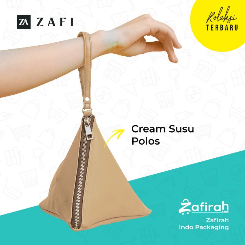 ZAFI Travel Pouch segitiga pouch piramid