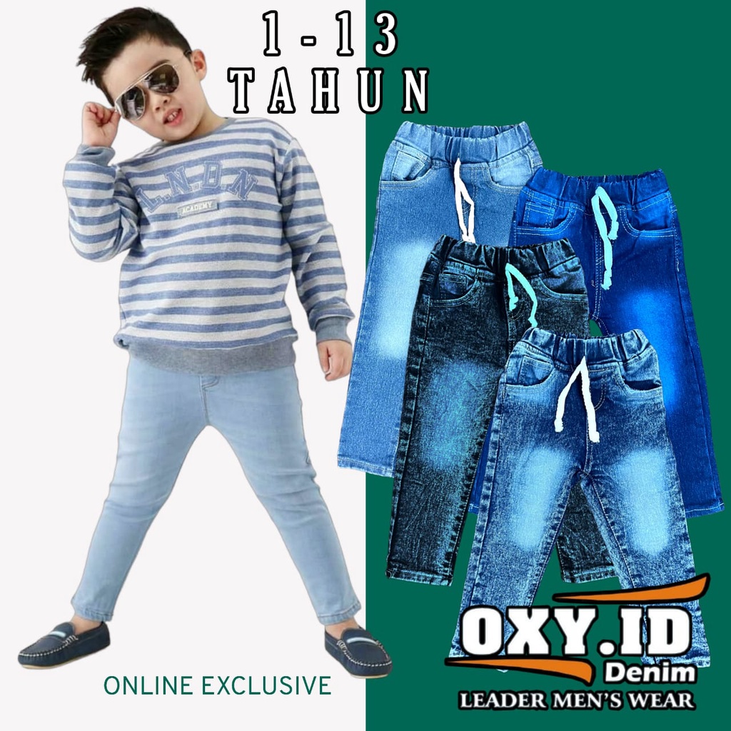 Celana Jeans Anak Model Skiny Jeans Anak Bahan Softjeans Stretch Mulur Elastif