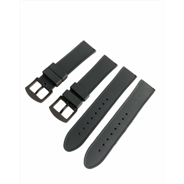 Strap Tali Jam tangan silicon tebal Full hitam