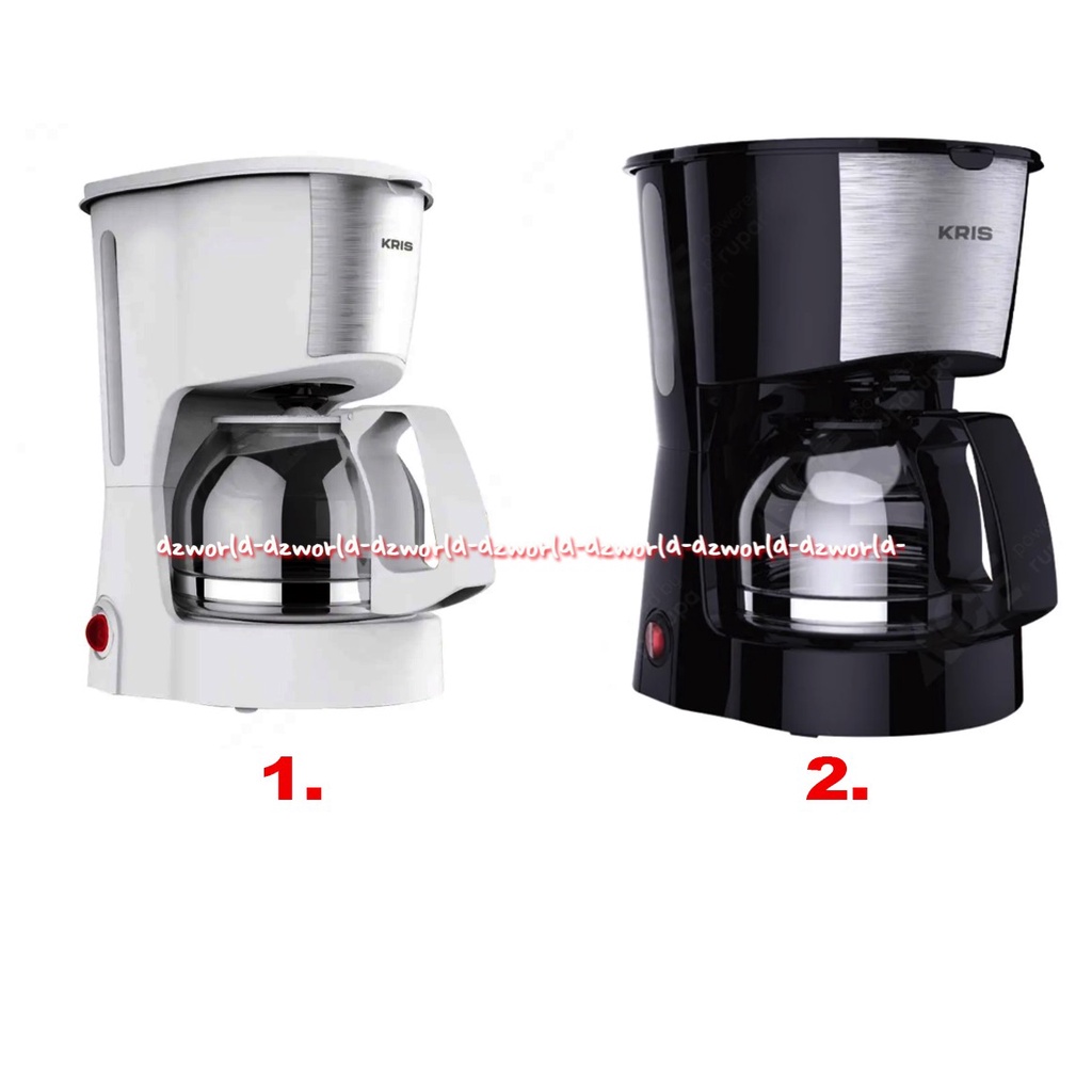 Krisbow Coffee Maker Machine 600ml Alat Mesin Pembuat Kopi Dengan Filter Nilon Level Indikator Air K