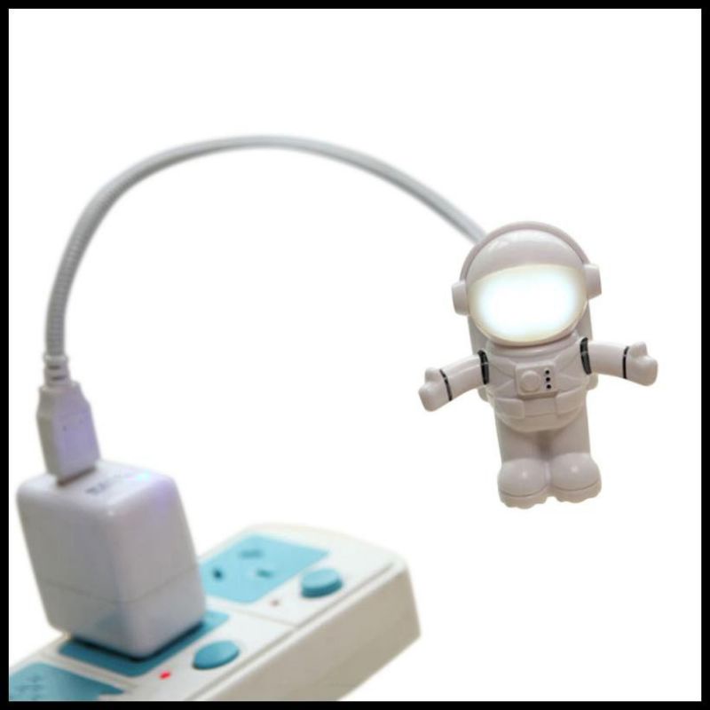 Lampu led usb astronot kabel flexible