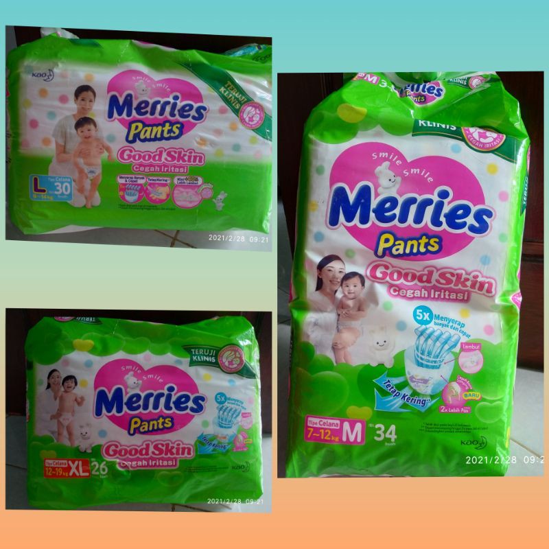 Merries Pants M Popok merries