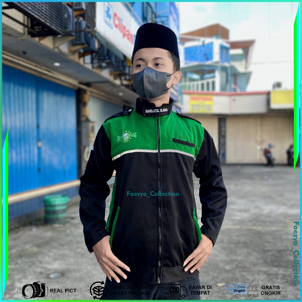 Jaket NU 2 warna Hijau Nahdlatul Ulama Nahdlatululama NahdlotulUlama Bahan Premium dan TERRMUURAHHH...