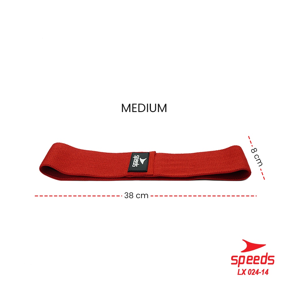 SPEEDS Hip Bands Hip Resistance Loop Bands Squat Alat Olahraga Gym Fitness Tali Yoga Elastis 024-14-024-14 MERAH M