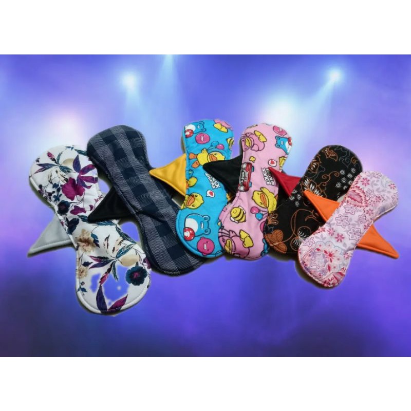 pembalut kain (bisa di cuci ulang) , pembalut wanita isi 6 pcs, untuk night , day dan panty liner