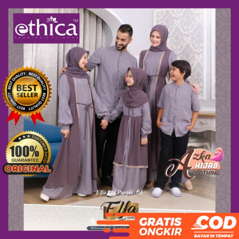 SARIMBIT ETHICA SALE‼️ETHICA CUCI GUDANG DISKON 50% ELFA 228 PURPLE ASH / BAJU COUPLE KELUARGA / BAJ