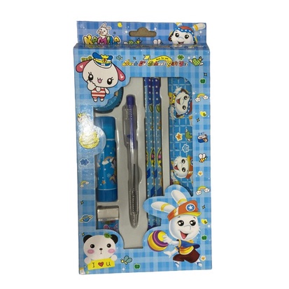 SET ALAT TULIS SEKOLAH KARAKTER - MINI STATIONERY SET KARAKTER PAKET PENSIL PENGHAPUS RAUTAN PENGGARIS