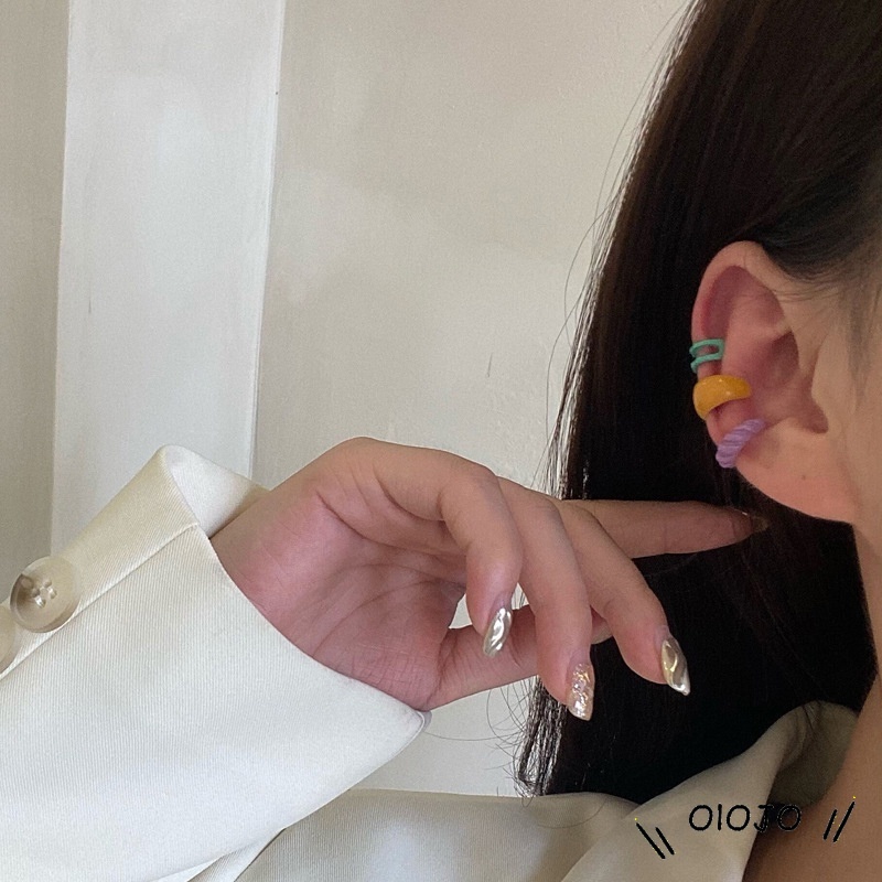 Klip Anting Gaya Korea Modis Aksesoris Fashion - ol