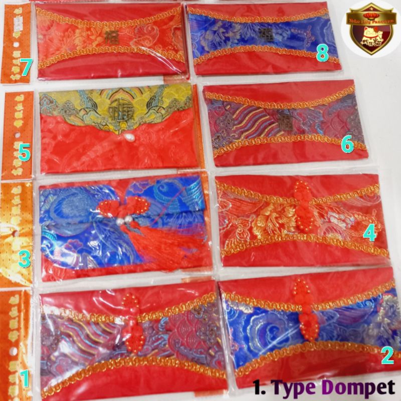 Dompet Kain / Angpau Kain / Amplop Imlek Satin / Angpau Imlek