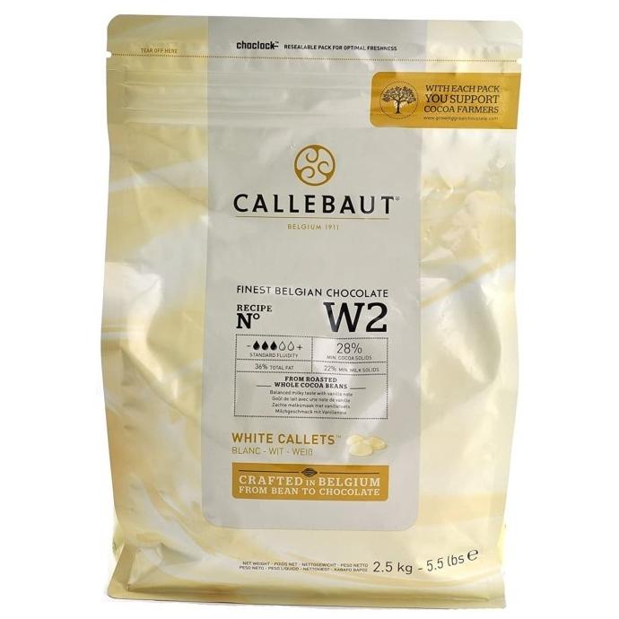 

callebaut white chocolate cokelat coklat w2 2.5 kg ---NEW---