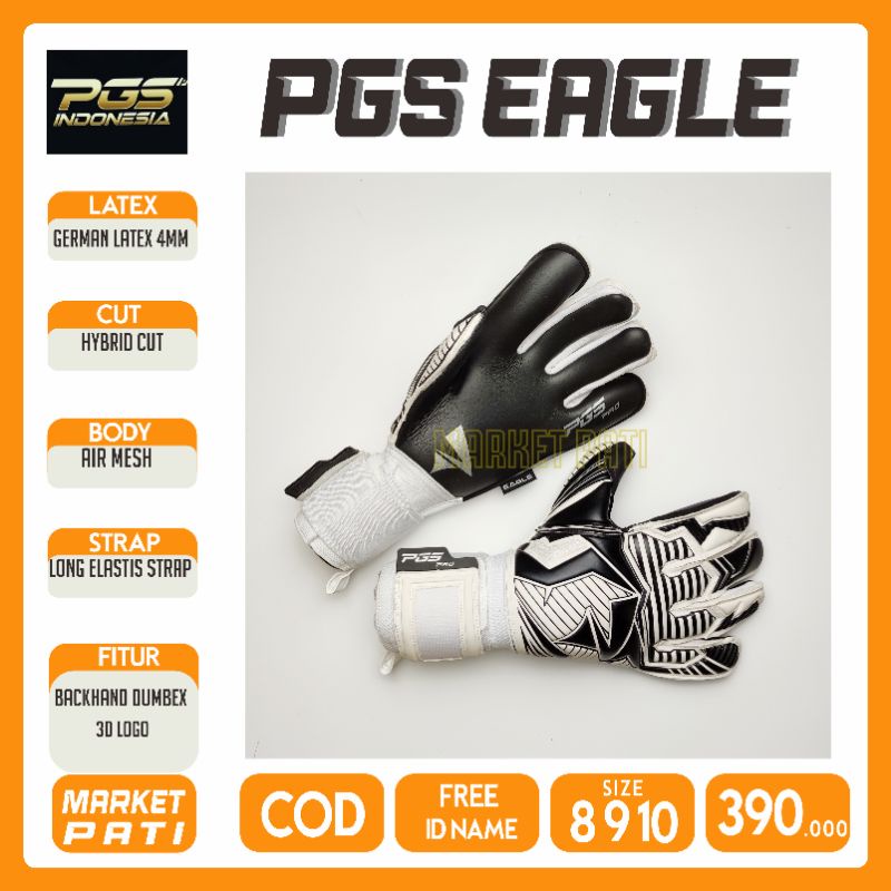 FREE ID NAME PGS EAGLE 2022 SARUNG TANGAN KIPER ORIGINAL