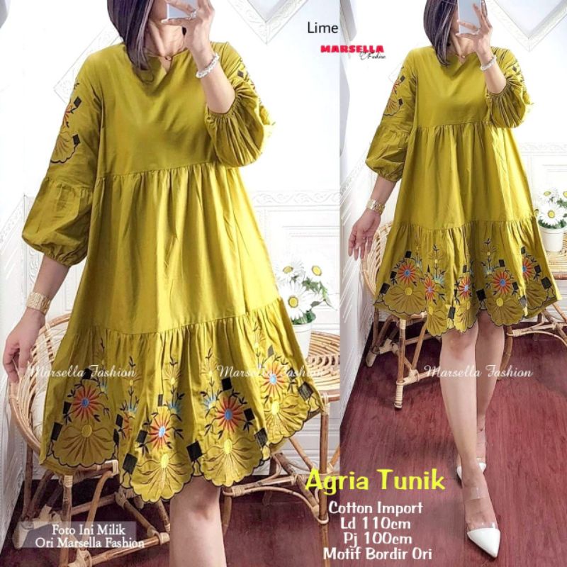 AGRIA TUNIK / TUNIK WANITA COTTON IMPORT BY MARSELLA