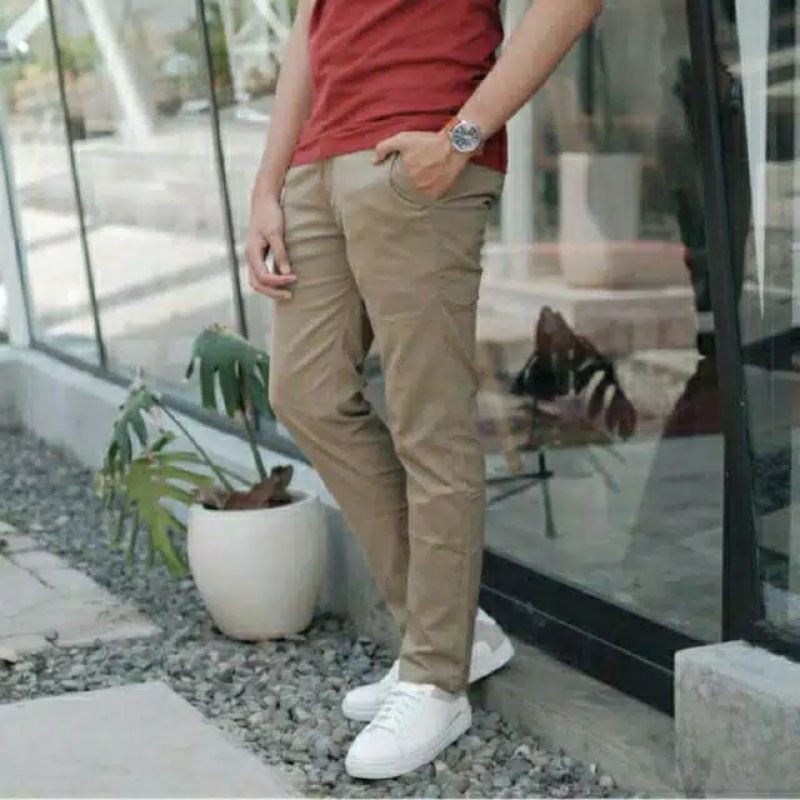 Zaraman Celana Chino Panjang Pria Big Size Slimfit Cinos Cowok Kerja Santai NR_Outfit Official COD