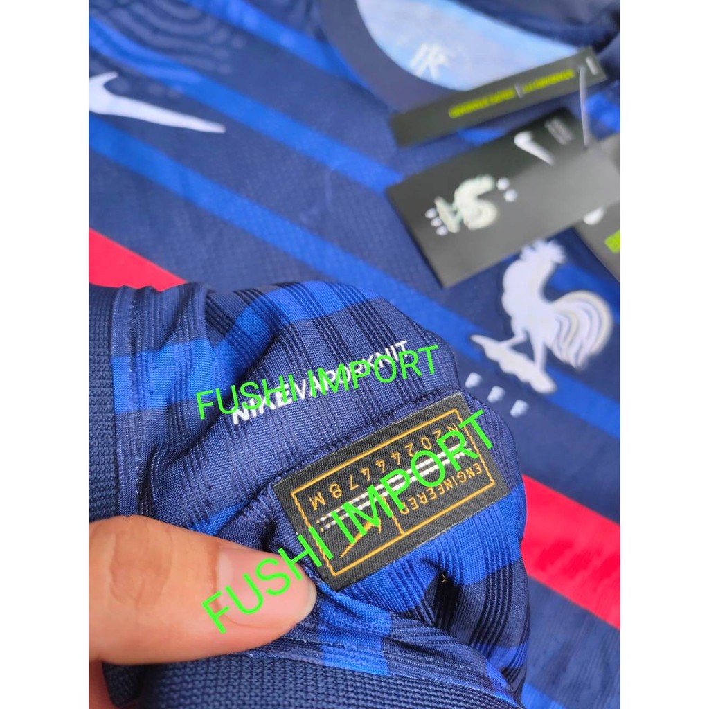 HQ PLAYER ISSUE - JERSEY BOLA PERANCIS HOME EU 2021 VAPORKNIT HIGH QUALITY IMPORT