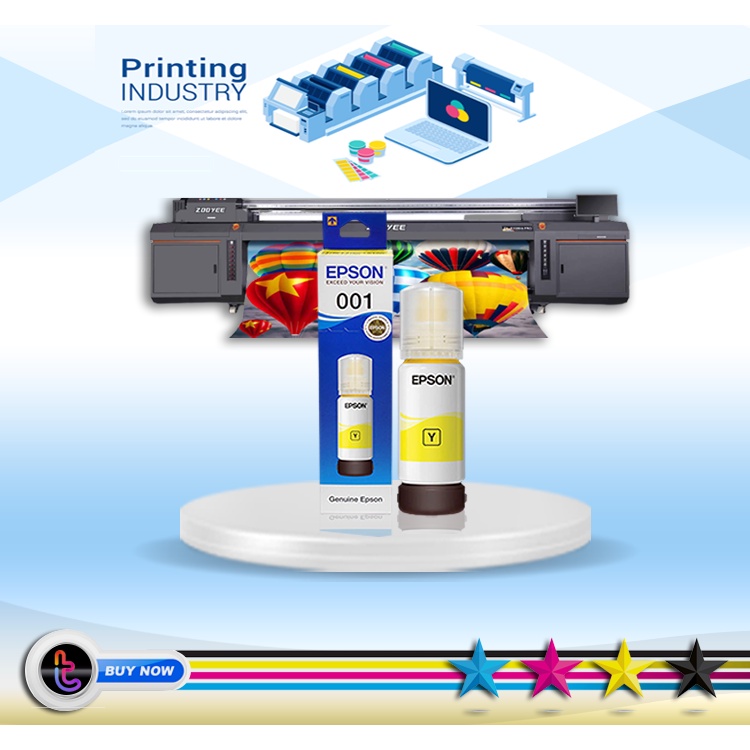 TINTA PRINTER EPSON 001 YELLOW SERIES L4150 L4160 L6160 L6170 L6190