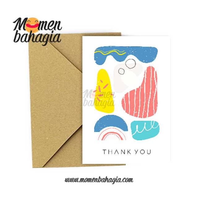 

Kartu Ucapan Terima Kasih Thank You Card + Amplop 003
