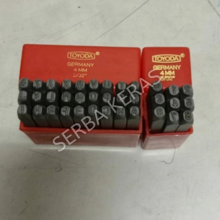 mata ketok 4mm - mata obeng ketok 4mm huruf dan angka