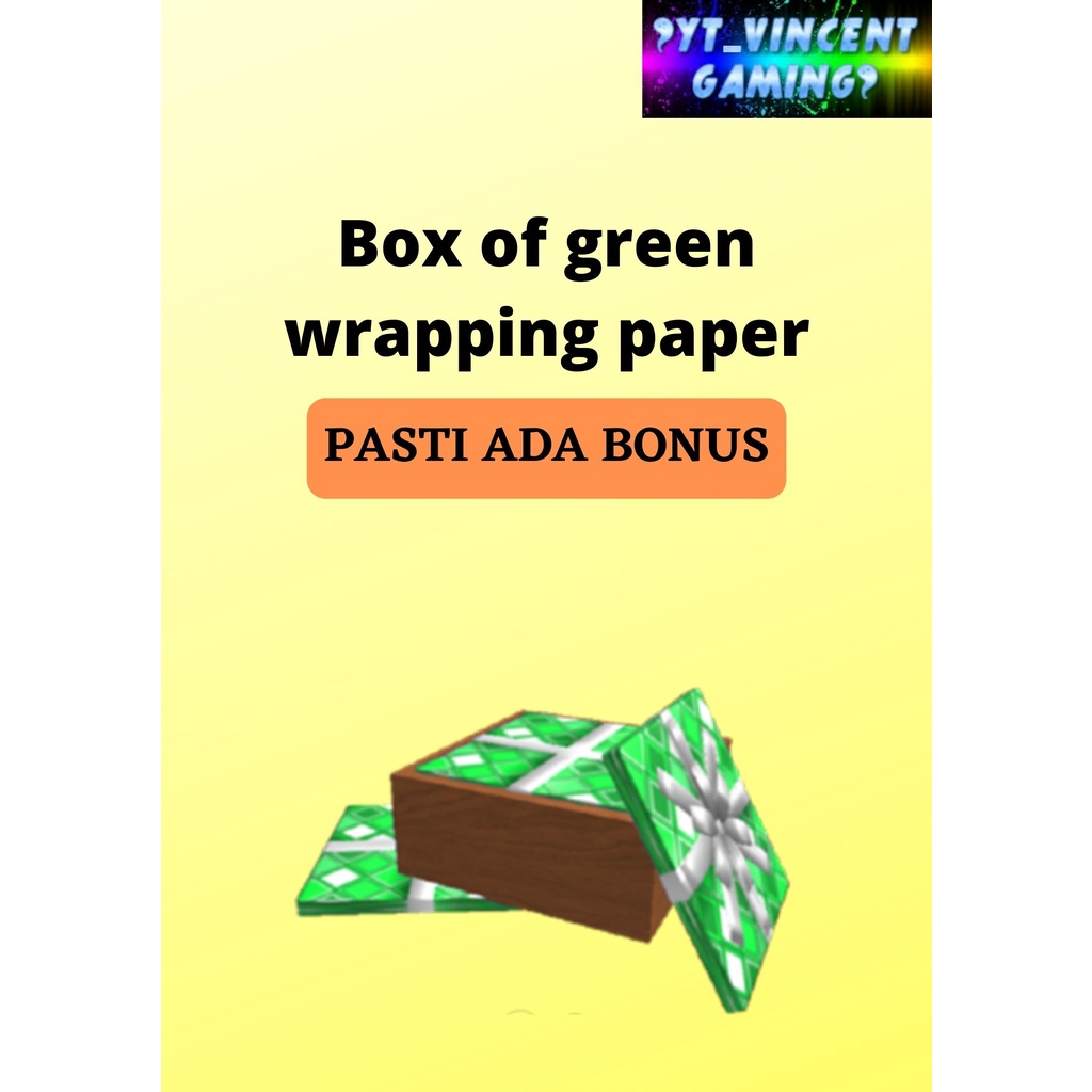 Jual Box Of Green Wrapping Paper Mm2 Murder Mystery 2 Roblox  Indonesia|Shopee Indonesia