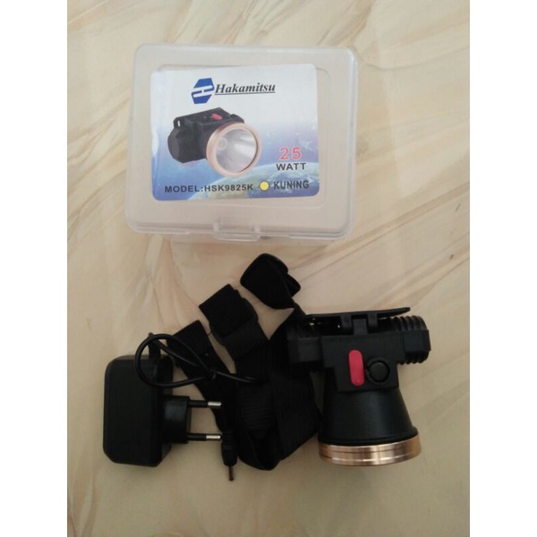 lampu senter kepala (kuning)