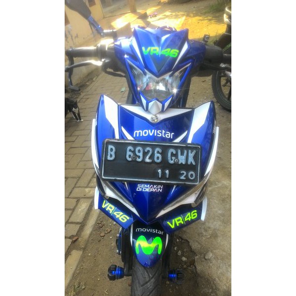 Jual Winglet Mx King Dan Cover Lampu Plus Visor Motif Vr 46 Indonesia Shopee Indonesia