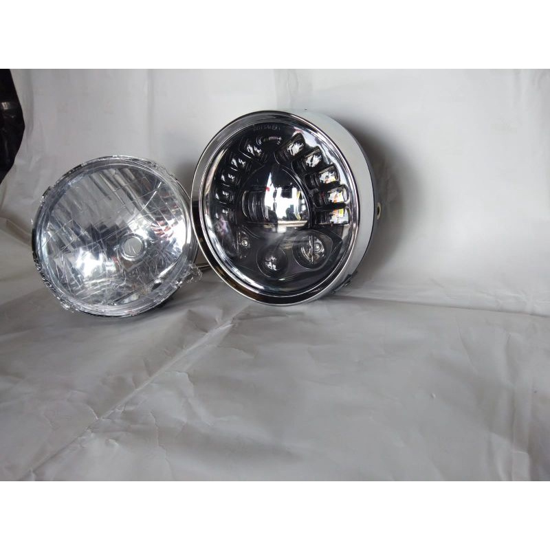 Lampu Daymaker 7 Inchi set Batok Tiger Barong Dot Sae Kualitas Import