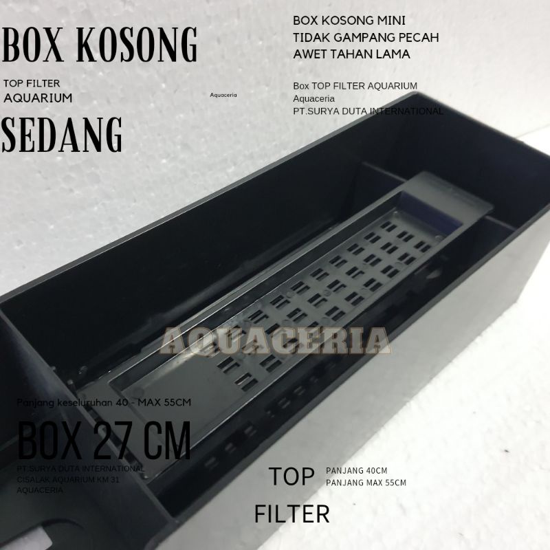 Top filter aquarium Box kosong sedang Filter box aquarium box nya saja