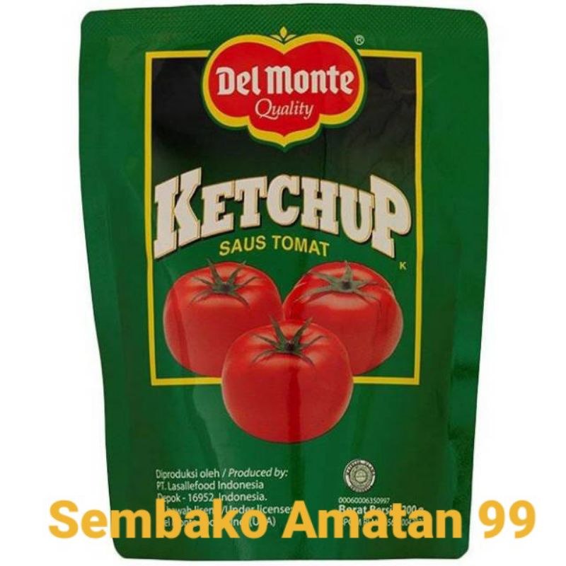 Delmonte Saus Tomat Pouch 200 Gram / Delmonte