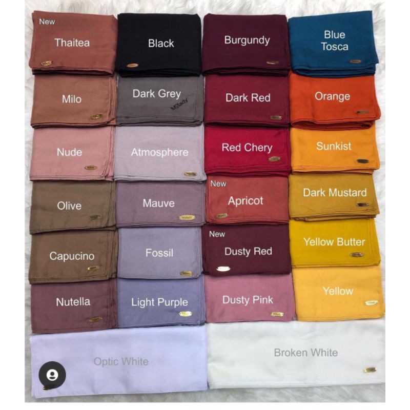Hijab segiempat My Lady polos (original)