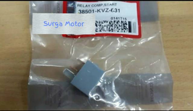 Relay comp start starter stater kaki 4 . CB150R Vario 125 Verza PCX Spacy FI F1 ORI HONDA AHM 38501-KVZ-631 38501KVZ631-2