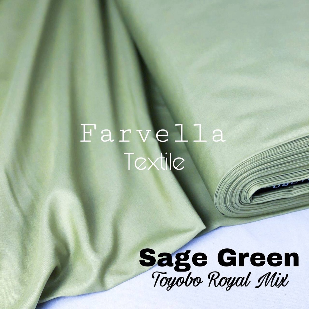 1/2 (Setengah) Meter Kain Toyobo Royal Mix Premium By Farvella Textile