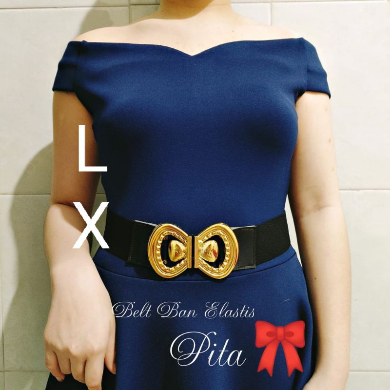 (BISA COD) LX BELT IKAT PINGGANG BAN ELASTIS WANITA PITA REAL PICT