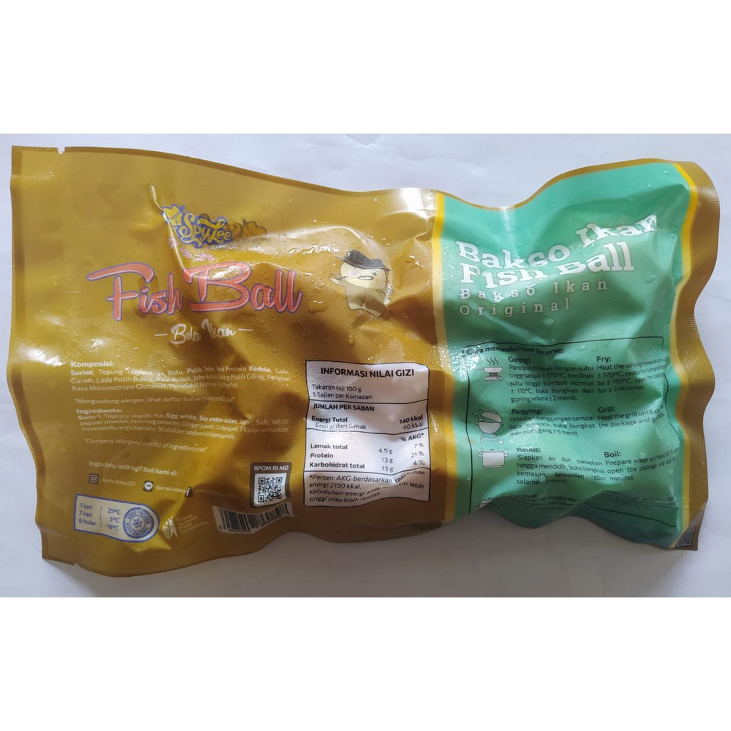 Spylee Bakso Ikan Original (Isi 25-28) 250 gram