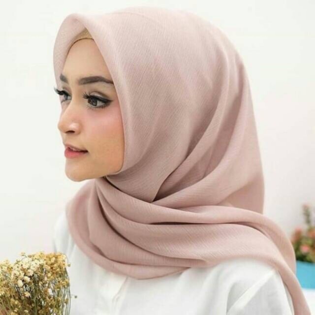 (1KG=10PCS) Hijab Cornskin Square Premium Original || hijab segi empat Premium || Hijab Daily Murah