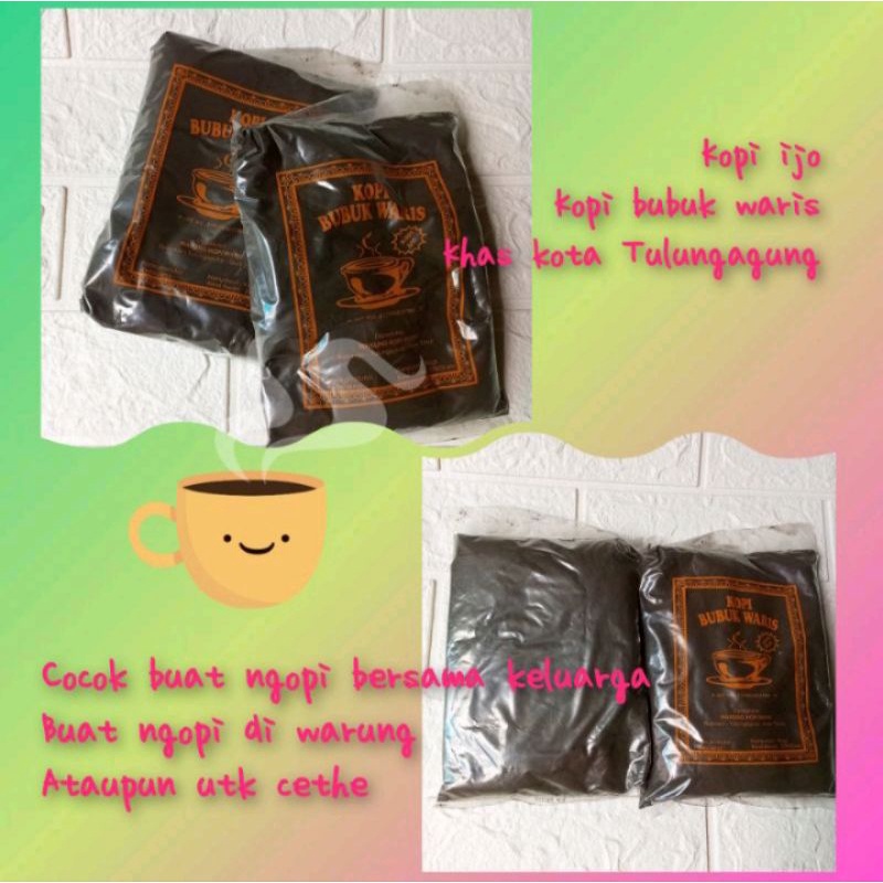 

Kopi hijau bubuk/kopi ijo bubuk waris khas Tulungagung 200gr