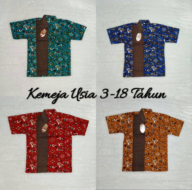 KEMEJA BATIK ANAK LENGAN PENDEK