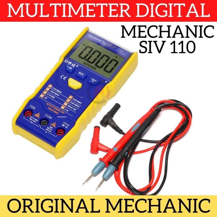 MECHANIC SIV 110 Multimeter Digital Tester Listrik AC DC AVO Meter