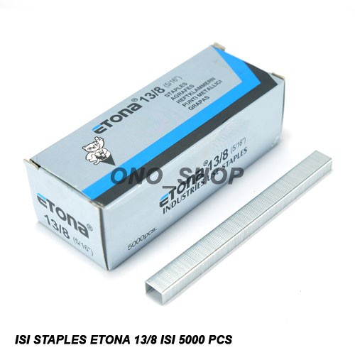 

Isi Staples Etona 13/8 Isi 5000 pcs