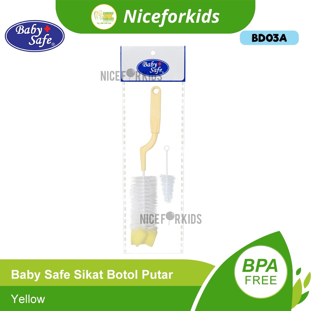 Baby Safe Sikat Botol Putar Rotaring Handle ( BD03A )