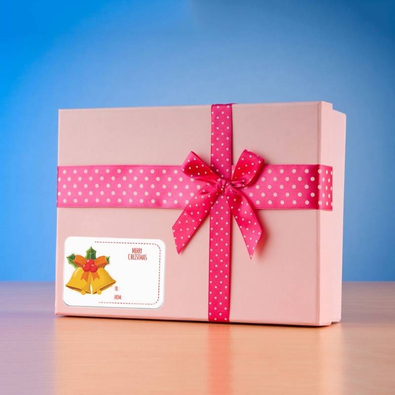 250pcs Stiker Tag Desain Natal Untuk Dekorasi Undangan Pernikahan