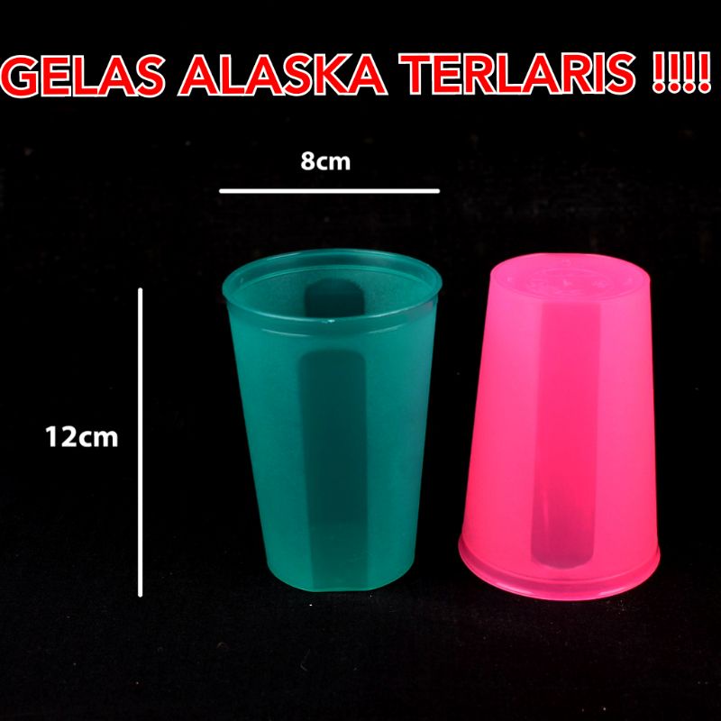 GELAS PLASTIK KH ALASKA/VIOLA MANGGIS MURAH