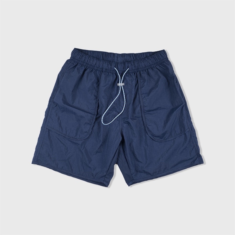 Nylon Short Pants Navy Blue