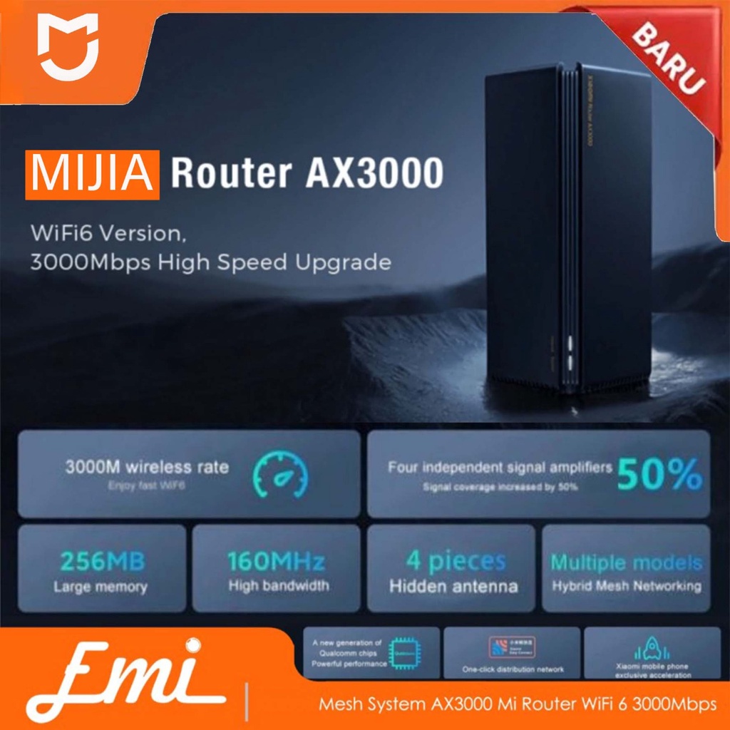 Mijia Router AX3000 Mesh System Mi Router WiFi 6 Upgrade AX1800