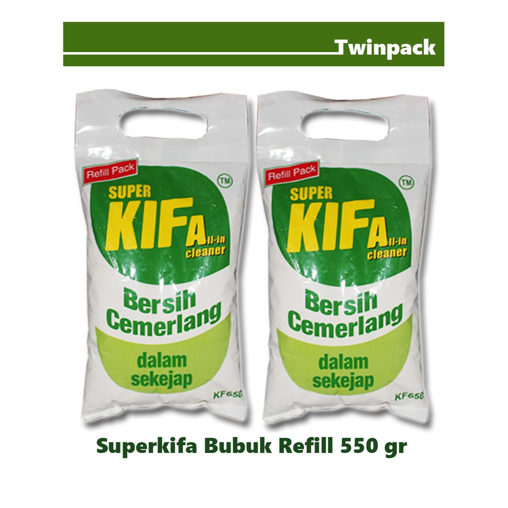 

Twinpack Superkifa Bubuk Refill 550gr