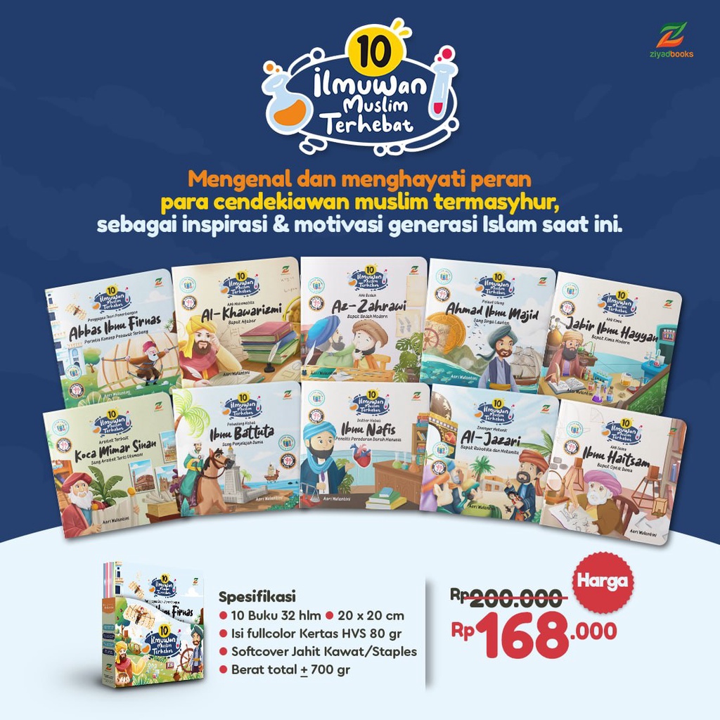10 ILMUWAN MUSLIM TERHEBAT/BUKU CERITA ANAK/ZIYAD BOOKS