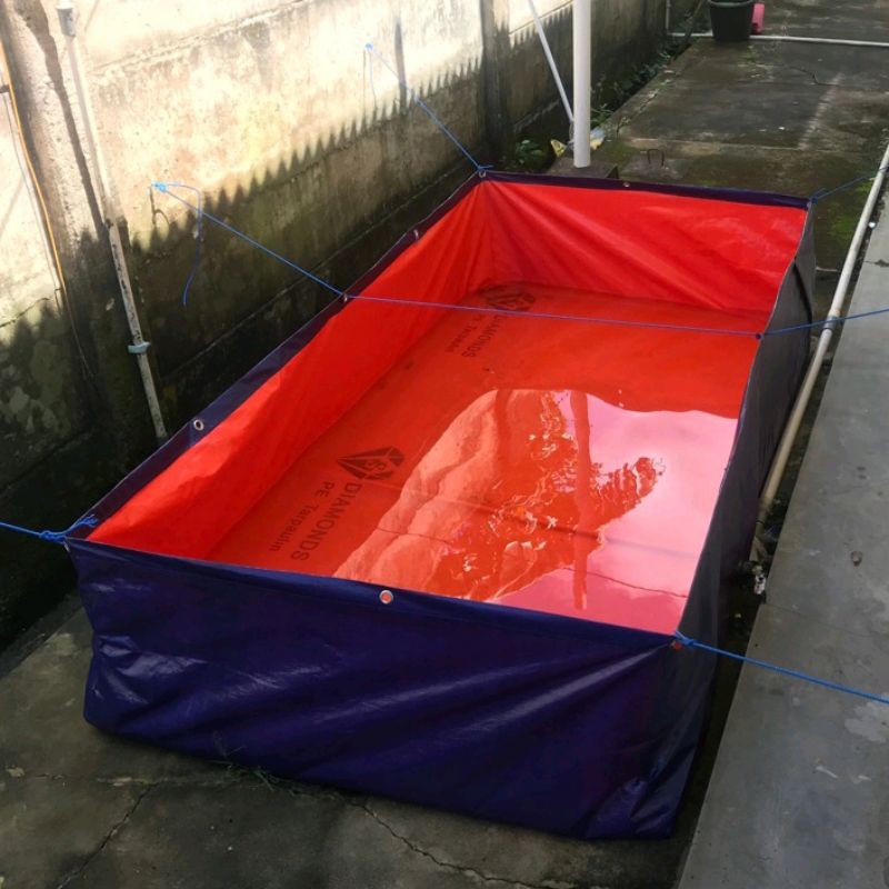 KOLAM TERPAL KOTAK 150X100X50 KUALITAS SUPER