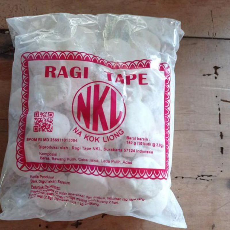 

RAGI NKL/RAGI TAPE MANIS 140G ( 50 BUTIR )