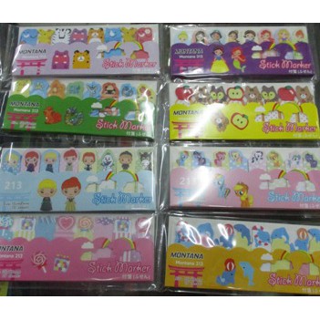 Stik Pembatas Buku Set Karakter Lucu / Stik Marker keren ***