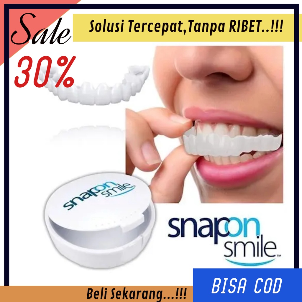 Gigi Palsu Instan Atas Bawah Snap On Smile Lepasan Original Gigi Palsu Atas Snap One Smile Gigi Pals