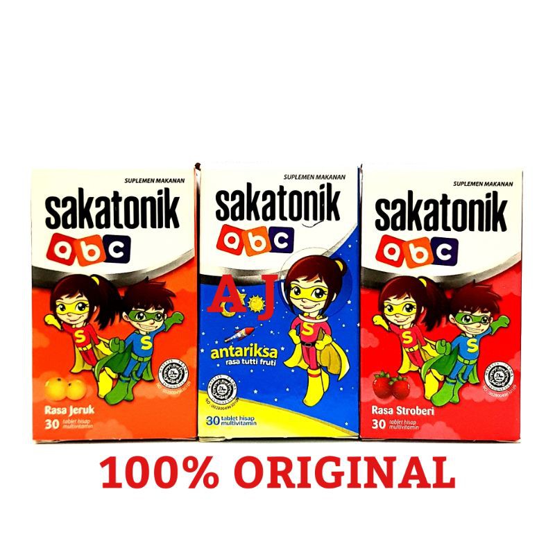 Sakatonik ABC (Rasa Strawberry) - Tablet Multivitamin Anak